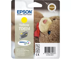 Epson Teddybear Singlepack Yellow T0614 DURABrite Ultra Ink