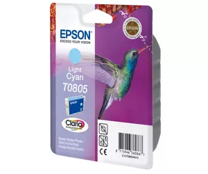 Epson Hummingbird Singlepack Light Cyan T0805 Claria Photographic Ink