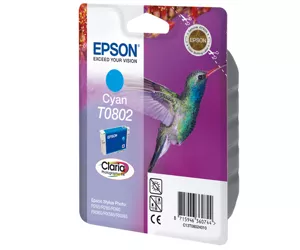 Epson Hummingbird Singlepack Cyan T0802 Claria Photographic Ink