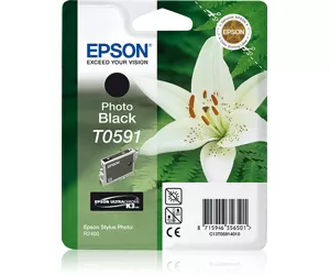 Epson Lily Singlepack Photo Black T0591 Ultra Chrome K3