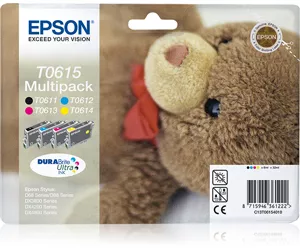 Epson Teddybear Multipack 4-colours T0615 DURABrite Ultra Ink