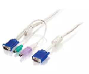 LevelOne 1.8m KVM Cable, VGA, PS/2, USB