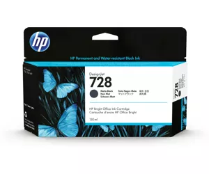HP 728 130-ml Matte Black DesignJet Ink Cartridge