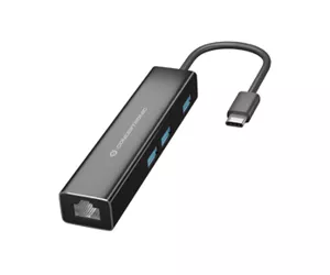 Conceptronic DONN07B knyginių kompiuterių dokas / jungčių replikatorius USB 3.2 Gen 1 (3.1 Gen 1) Type-C Juoda