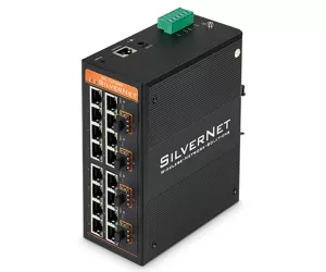 SilverNet SIL 73416MP network switch Managed L2 Gigabit Ethernet (10/100/1000) Power over Ethernet (PoE) Black
