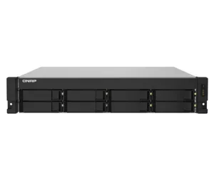 QNAP TS-832PXU NAS Rack (2U) Ethernet LAN Aluminium, Black AL324
