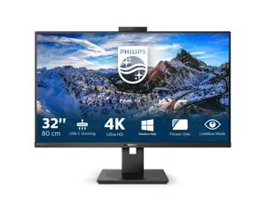 Philips P Line 329P1H/00 LED display 80 cm (31.5") 3840 x 2160 pikseliai 4K Ultra HD Juoda