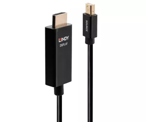 Lindy 2m Mini DP to HDMI Adapter Cable with HDR