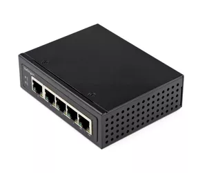 StarTech.com Industrial 5 Port Gigabit PoE Switch - 30W - Power Over Ethernet Switch - Hardened GbE PoE+ Unmanaged Switch - Rugged High Power Gigabit Network Switch IP-30/-40 C to 75 C