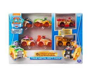 PAW Patrol True Metal Geschenkset mit sechs Metall - Fahrzeugen - Spark Version