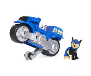 PAW Patrol Moto Pups Chase’s Deluxe Pull Back Motorcycle Vehicle with Wheelie Feature and Figure