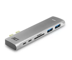 ACT AC7025 USB-C Thunderbolt™ 3 to HDMI multiport adapter 4K, USB hub, card reader and PD pass through