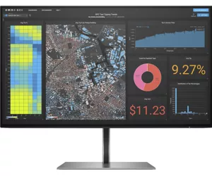 HP Z24f G3 computer monitor 60.5 cm (23.8") 1920 x 1080 pixels Full HD Silver