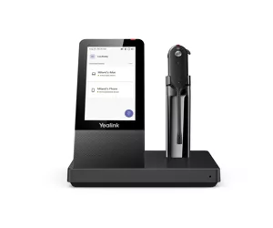Yealink WH67 Teams Personālā audio konferenču sistēma Bezvadu Austiņas Birojs / zvanu centrs Bluetooth Uzlādes statīvs Melns