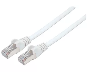 Intellinet Cat7/Cat6A Patch Cable, 15m, White, Copper, S/FTP, LSZH, RJ45, Lifetime Warranty.