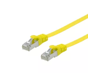 Equip Cat.6A U/FTP Flat Patch Cable, 1.0m, Yellow