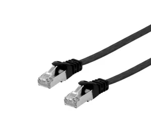 Equip Cat.6A U/FTP Flat Patch Cable, 10.0m, black