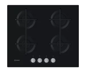Indesit ING 61T/BK Черный Встроенный 59 cm Газовый 4 зона(ы)