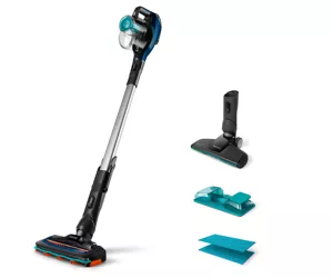 Philips SpeedPro Aqua FC6718/01 stick vacuum/electric broom Battery Dry&wet Bagless 0.4 L Black, Blue