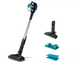 Philips SpeedPro Aqua FC6719/01 stick vacuum/electric broom Battery Dry&wet Bagless 0.4 L Black, Blue