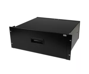 StarTech.com 4U Black Steel Storage Drawer for 19in Racks and Cabinets