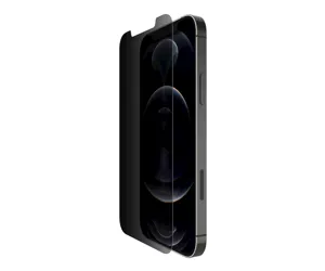 Belkin SCREENFORCE™ UltraGlass Privacy Anti-Microbial Screen Protector for iPhone 12 / iPhone 12 Pro