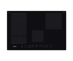 Whirlpool WF S0377 NE/IXL Juoda Įmontuoti 77 cm Indukcinė viryklė, padalyta į sritis 4 zone(s)