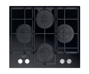 Hotpoint HAGS 61F/BK Must Sisseehitatud 59.5 cm Gaas 4 tsoon(id)