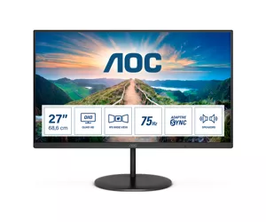AOC V4 Q27V4EA LED display 68,6 cm (27") 2560 x 1440 pikseliai 2K Ultra HD Juoda