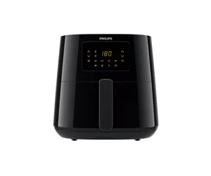 Philips Essential HD9280/70 taukvāres katls Viens 6,2 L 2000 W Karstā gaisa fritētājs Melns, Sudrabs