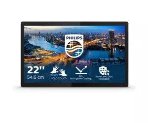 Philips B Line 222B1TFL/00 монитор для ПК 54,6 cm (21.5") 1920 x 1080 пикселей Full HD LED Сенсорный экран Черный