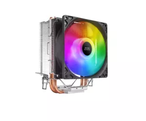Mars Gaming MCPUARGB RGB CPU Cooler TDP 130W 2 Heatpipes HCT PWM Silent Black