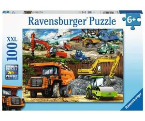Ravensburger Construction Vehicles XXL Dėlionė 100 vnt Transporto priemonės