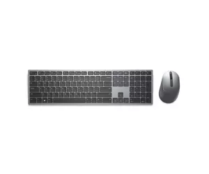 DELL KM7321W klaviatuur Hiir kaasa arvatud RF juhtmeta ühendus + Bluetooth QWERTZ Saksa keel Hall, Titaanium