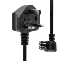 ProXtend Type G (UK) to Angled C7 Power Cord Black 2m