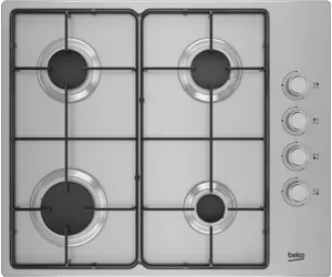 Beko HIBG64120SX варочная поверхность Нержавеющая сталь Встроенный 60 cm Газовый 4 зона(ы)