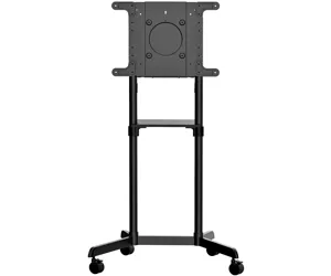 StarTech.com Mobile TV Cart - Portable Rolling TV Stand for 37-70" VESA Display (154lb/70kg) - TV Stand w/Shelf & Storage Compartment - Rotate/Tilt Display - Universal TV Mount on Wheels