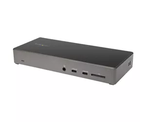 StarTech.com USB C Dock - Triple 4K Monitor USB Type-C Docking Station - 100W Power Delivery - DP 1.4 Alt Mode & DSC, 2x DisplayPort 1.4/HDMI 2.0 - 6xUSB (2x 10Gbps) - Windows/Chrome