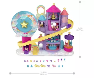 Polly Pocket Rainbow Funland Theme Park Playset