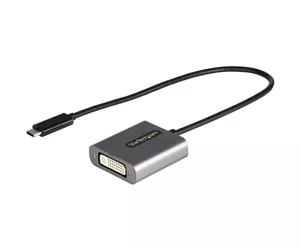 StarTech.com USB C to DVI Adapter - 1920x1200p USB-C to DVI-D Adapter Dongle - USB Type C to DVI Display/Monitor - Video Converter - Thunderbolt 3 Compatible - 12" Long Attached Cable - Upgraded Version of CDP2DVI