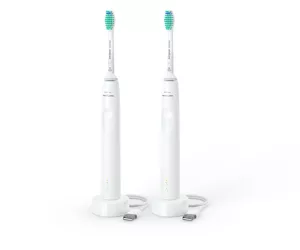 Philips 3000 series 3100 series HX3675/13 2-pack sonic electric toothbrushes - white