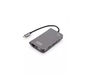 Urban Factory TCM16UF Notebook-Dockingstation & Portreplikator Kabelgebunden USB 3.2 Gen 1 (3.1 Gen 1) Type-C Grau