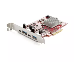 StarTech.com 4-Port USB PCIe Card - 10Gbps USB Expansion Card - 2x USB-C & 2x USB-A ports (USB 3.2/3.1 Gen 2) - Full Profile