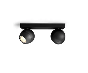 Philips Hue balts atmosfēras apgaismojums Buckram dubultais prožektors