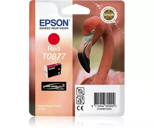 Epson Flamingo Singlepack Red T0877 Ultra Gloss High-Gloss 2