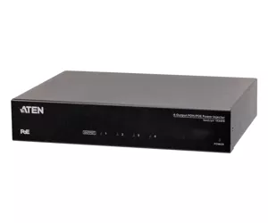 ATEN VE44PB-AT-G сетевой удлинитель Сетевой передатчик и приемник Черный
