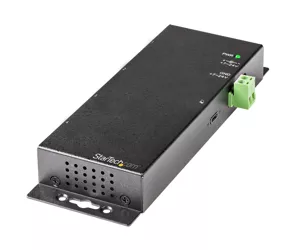 StarTech.com 4 Port USB C Hub 10Gbps - Metal Industrial USB-C Hub - 2x USB-C & 2x USB-A - ESD Surge Protection - USB-C or USB-A Host - Self-Powered Mountable USB 3.2 Gen 2 Type-C Hub