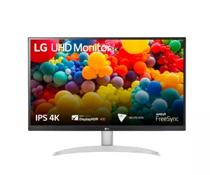 LG 27UP600-W 68,6 cm (27") 3840 x 2160 pikseliai 4K Ultra HD Juoda, Sidabras