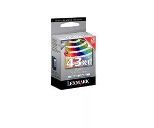 Lexmark #43XL струйный картридж 1 шт Подлинный Голубой, Пурпурный, Желтый