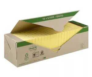 3M Post-it note paper Square Yellow 100 sheets Self-adhesive